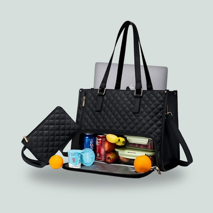 2pcs Lunch Tote & Wristlet