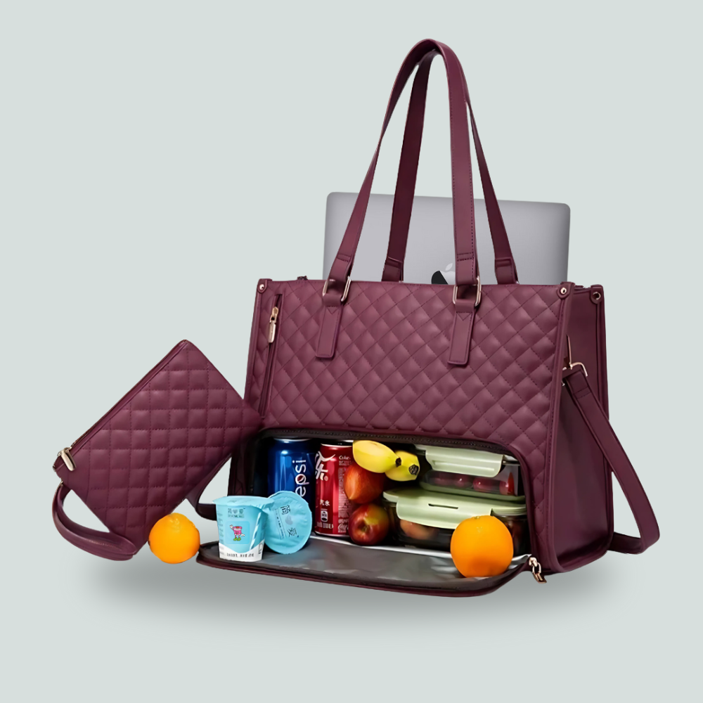 2pcs Lunch Tote & Wristlet