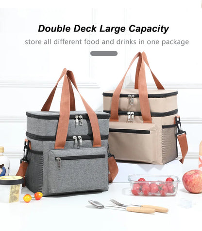 Chicca Double Layer Lunch Bag 12L