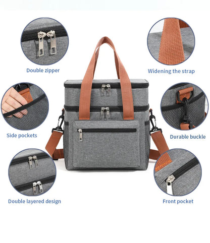 Chicca Double Layer Lunch Bag 12L