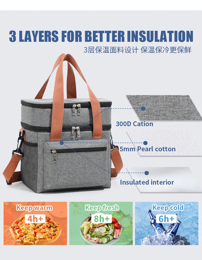 Chicca Double Layer Lunch Bag 12L