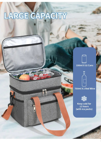 Chicca Double Layer Lunch Bag 12L